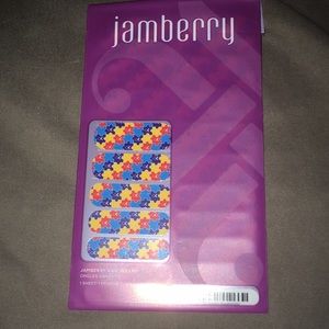New Unopened Jamberry Autism Awareness nail wraps.